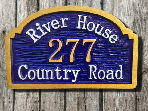 The Anatomy of an Address sign from The Carving Company