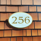 Add your Own House Number Plaque - Inset numbers and border (HN22) House Number Sign The Carving Company