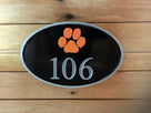 House number with Lobster - Maine theme (A75) House Number with Nautical Theme The Carving Company