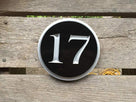 Circular House Marker signs - Custom Round Street Number plaque  (A177) - The Carving Company