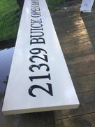 Custom Engraved Board with Address - Large Size (Q66) - The Carving Company