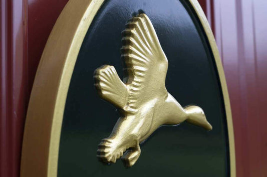 NEW! - House number sign with Realistic Flying Duck (A179) close up of duck