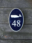 Any color Carved House number with Seagull, or other image (A170) - The Carving Company