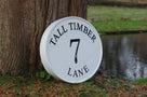 Address Marker Sign with Street Name, Large house number (A133) - The Carving Company