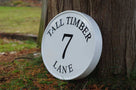 Address Marker Sign with Street Name, Large house number (A133) - The Carving Company