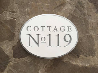Address Number sign for Cottage, Home, or Business - Made to Order (A102) - The Carving Company