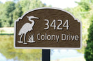Address Sign with Freemason Image or other image(A142) - The Carving Company