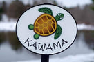 Personalized Last Name Entrance or Address Sign With Turtle or other image (LN30) - The Carving Company