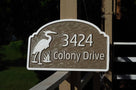 Address Sign with Street or Family Name and Sailboat Image (A135) - The Carving Company