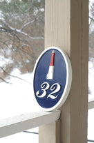 Lighthouse House Number Sign Custom Made (A106) - The Carving Company