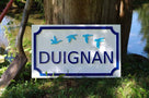 Custom Carved Family Name and Address sign with Oak Leaf or other image (LN59) - The Carving Company front view