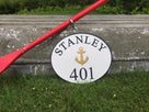 Nautical themed House Marker with Last Name and Anchor  (A83) - The Carving Company