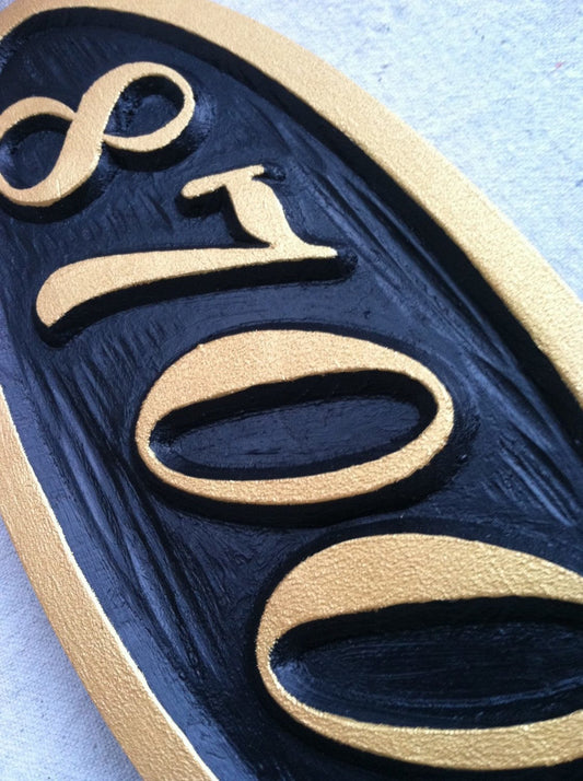 Custom Carved House number / Street Address Sign - Custom Carved Sign(A7) - The Carving Company
