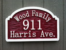 Custom Carved Street Address sign - Personalized Entrance Plaque(A9) - The Carving Company