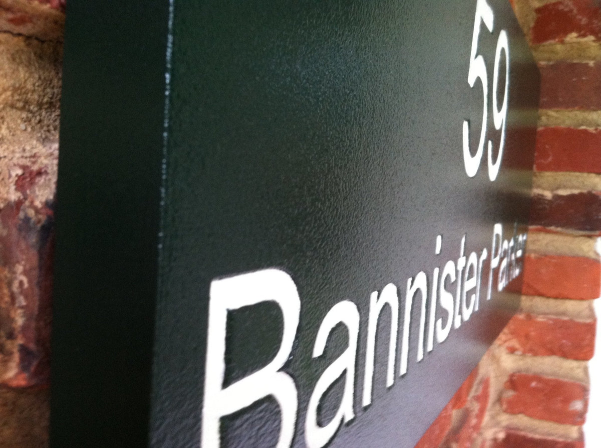 Custom Carved Street Address sign (A27) - The Carving Company