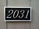 Custom House Number Sign Rectangle - up to 4 numbers (A46) - The Carving Company