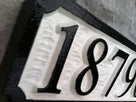 Custom Rectangular House Number Sign with Scalloped Corners (A48) - The Carving Company