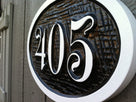 Made to order Custom Carved Street Address sign / House Marker (A113) - The Carving Company