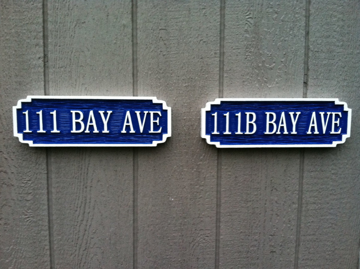 Personalized Street Address Sign (A53) - The Carving Company