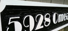 Personalized Address Sign with Street Name with Broadway Font (A51) - The Carving Company