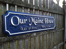 Custom  Quarterboard sign - Add your name or place and coordinates (Q6) - The Carving Company