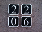 build a house number with individual house number signs