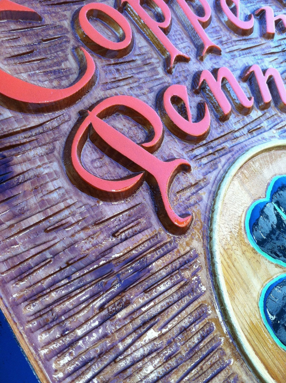 Custom Carved Cedar Wood Pub Sign (BP4) - The Carving Company