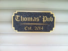 Personalized Old English Bar Sign with Est. Date (BP36) - The Carving Company