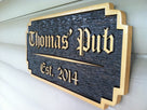 Personalized Old English Bar Sign with Est. Date (BP36) - The Carving Company