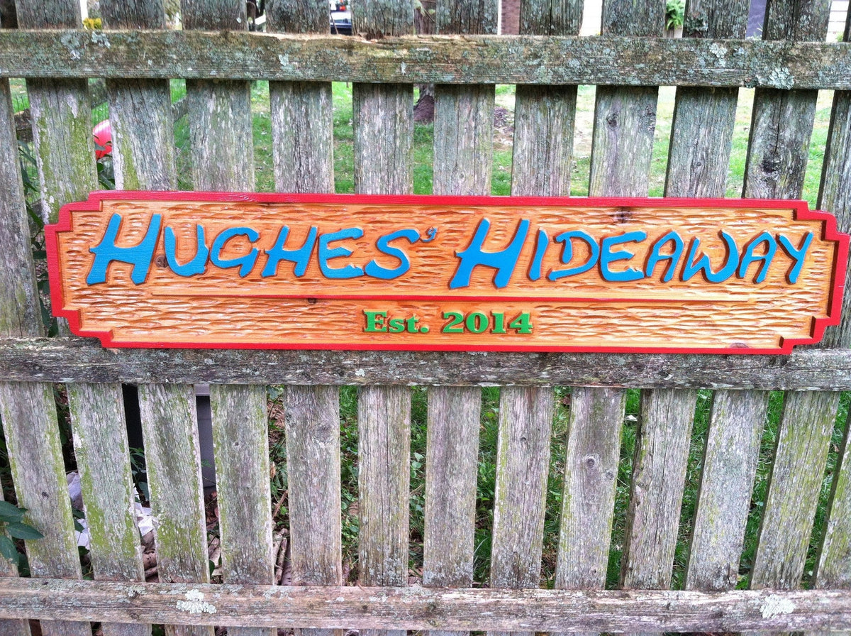 Custom Carved Wood Pub Sign - Unique Quarterboard (BP21) - The Carving Company
