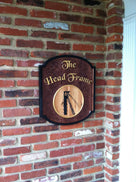 Custom Carved Tavern Sign - Personalized Cedar Wood Sign (BP19) - The Carving Company