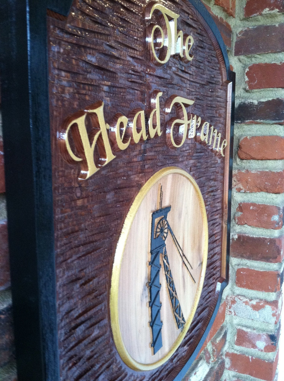 Custom Carved Tavern Sign - Personalized Cedar Wood Sign (BP19) - The Carving Company