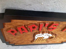 Personalized Carved Cedar Bar or Pub Sign with Beer Stein (BP8) - The Carving Company