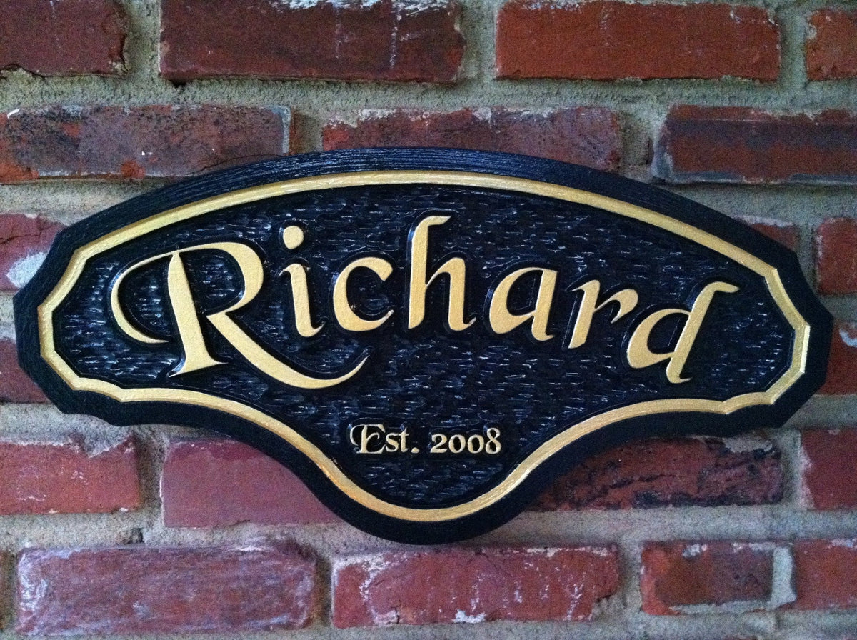Classy Personalized Bar Sign with Established year (BP9) - The Carving Company