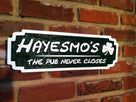 Custom Carved Pub Sign with Your Name and Shamrock(BP32) - The Carving Company