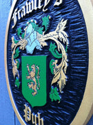 Family Crest / Coat of Arms - Carved and made to order (FC7) - The Carving Company