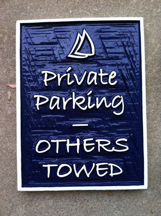 Business Custom Parking Lot Signs (B22) - The Carving Company