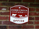 Custom Carved Business Sign - For Farm - Estate - Office Sign (B23) - The Carving Company
