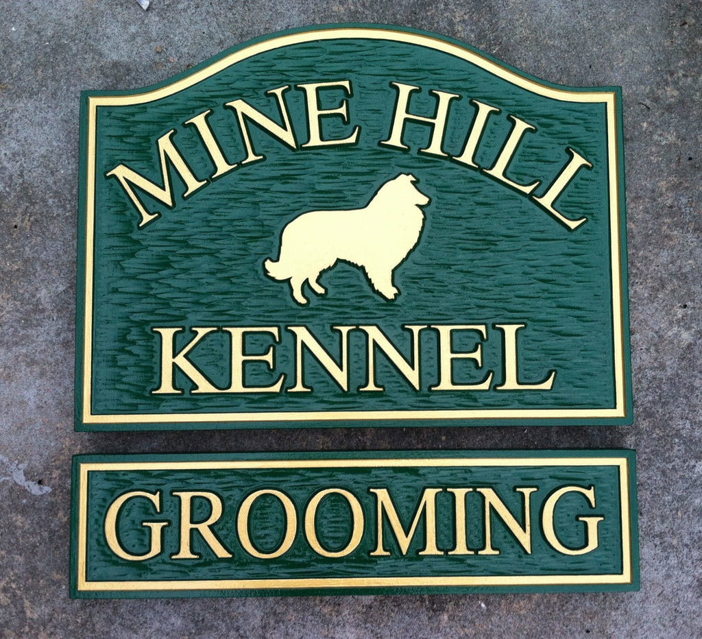 Customized Store Front Signs - Pet Grooming and other Business  (B47) - The Carving Company