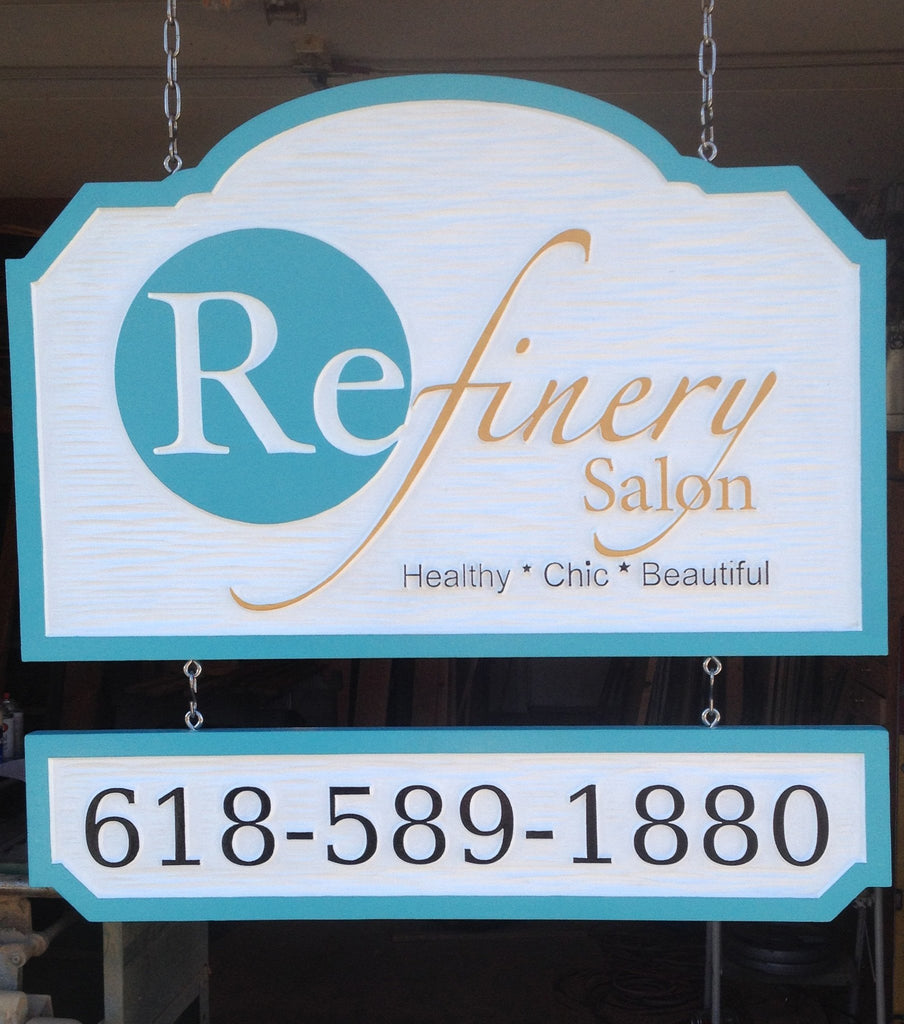 Custom Carved Dimensional Outdoor Business Sign  (B13) - The Carving Company