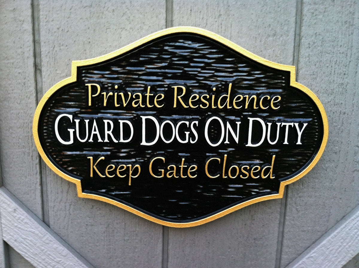Guard Dog on Duty - Beware of Dogs (P6) - The Carving Company