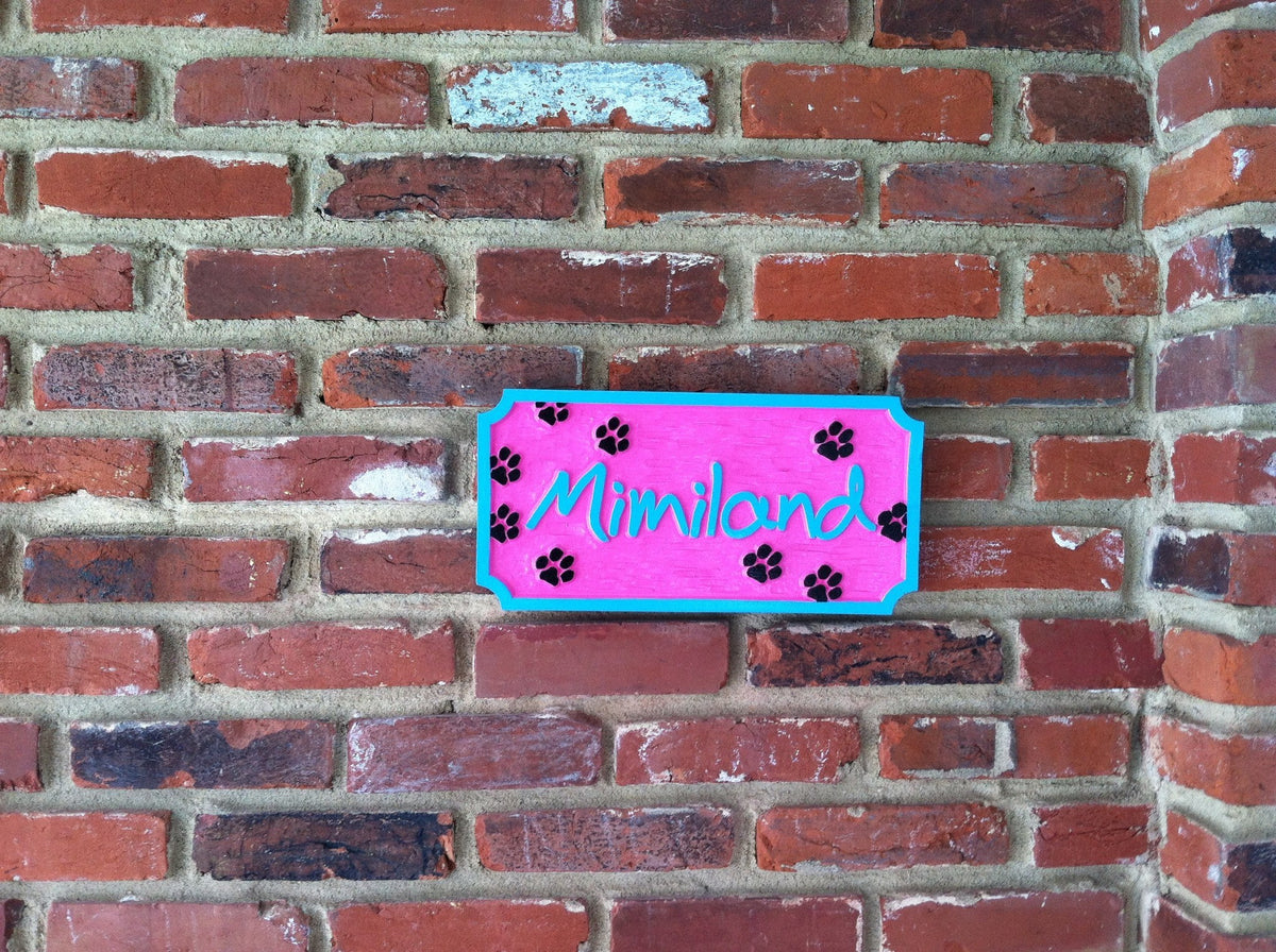 Personalized Pet Name sign (P4) - The Carving Company