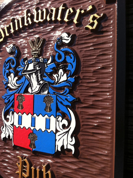 Family Crest / Coat of Arms / Family Shield (FC9) - The Carving Company