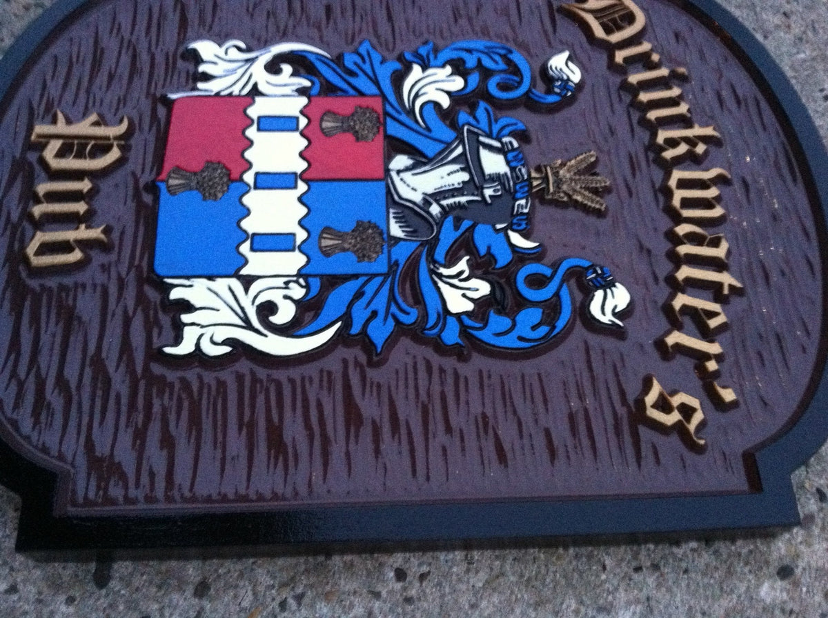 Family Crest / Coat of Arms / Family Shield (FC9) - The Carving Company