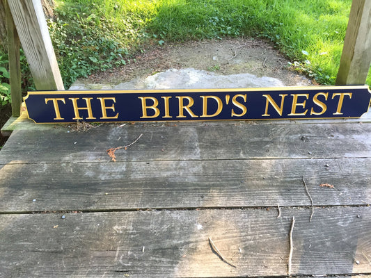 Custom Carved Quarterboard sign - Add your name, color (Q10) - The Carving Company