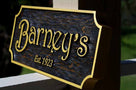 Personalized Cedar Home Bar Sign or Family Name (BP51) - The Carving Company