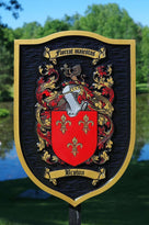 Custom Historic Family Crest Sign - Coat of arms (FC15) - The Carving Company