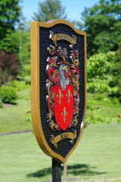 Custom Historic Family Crest Sign - Coat of arms (FC15) - The Carving Company