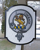 Family Crest / Coat of Arms / Clan Badge Custom Carved and Painted (FC10) - The Carving Company