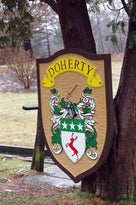 Family Crest / Coat of Arms / Clan Badge Custom Carved and Painted (FC18) - The Carving Company